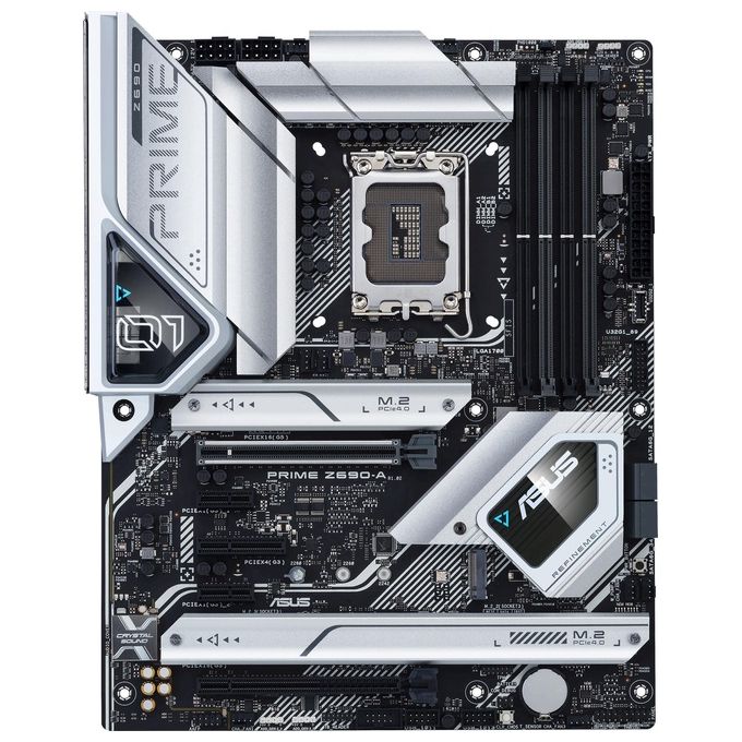 ASUS PRIME Z690-A Intel Z690 LGA 1700 ATX con PCIe 5.0, quattro slot M.2, 16+1 stadi di alimentazione DrMOS, DDR5, HDMI, DisplayPort, Intel 2.5 Gb Ethernet, USB 3.2 Gen 2x2 Type-C, USB 3.2 Gen 2 Type-C frontale, supporto Thunderbolt 4 e illuminazione Aura