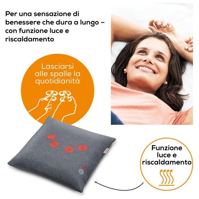 Beurer MG 135 Cuscino per Massaggio Shiatsu con Fuzione Calore
