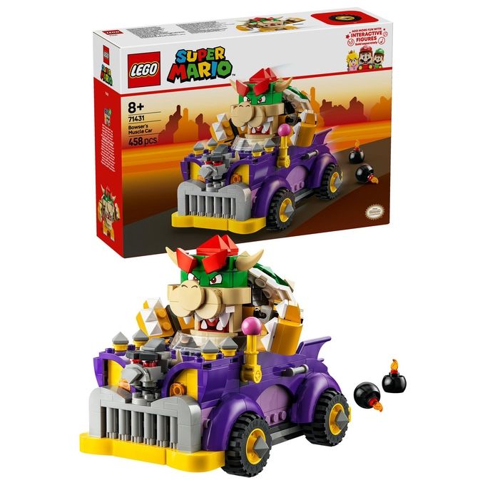LEGO Super Mario 71431 Pack di Espansione Il Bolide di Bowser, Giochi Bambini 8+ Anni con Personaggio e Macchina Giocattolo