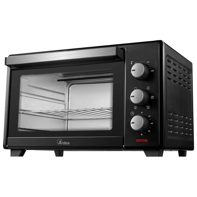 Ardes AR6231B GUSTAVO DARK 30L Forno Elettrico Ventilato 6 Funzioni Cottura Accessori Inclusi Nero 1600W 30 Litri