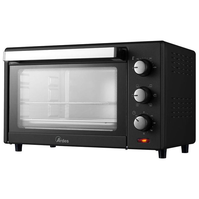 Ardes AR6231B GUSTAVO DARK 30L Forno Elettrico Ventilato 6 Funzioni Cottura Accessori Inclusi Nero 1600W 30 Litri
