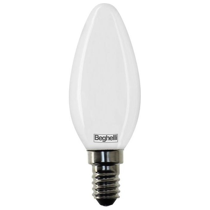 Beghelli Lampadina Led Oliva 5W E14 3000k Luce Calda 600 Lumen