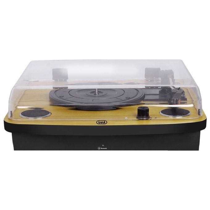 Trevi TT 1022 BT Giradischi Stereo con Bluetooth Aux-In Uscita Audio RCA e Mobile in Legno