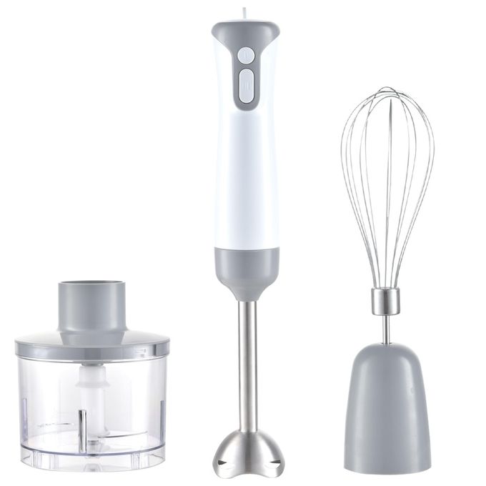 Melchioni Minipimer Mixxxo Trio Mixer ad Immersione 400W Lama Acciaio con Tritatutto