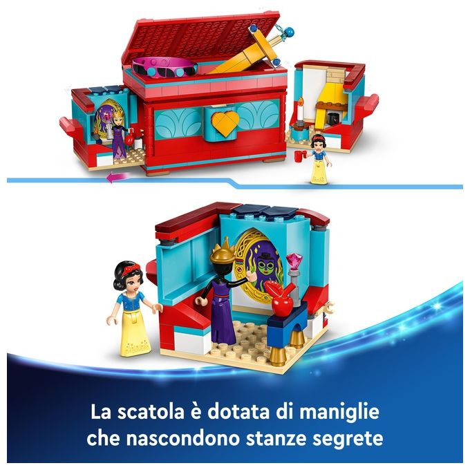 LEGO Disney Portagioie di Biancaneve Giocattolo Principesse da Costruire Giochi per Bambine e Bambini da 6 Anni con Mini Bamboline Accessori e un Braccialetto Personalizzabile Idea Regalo 43276