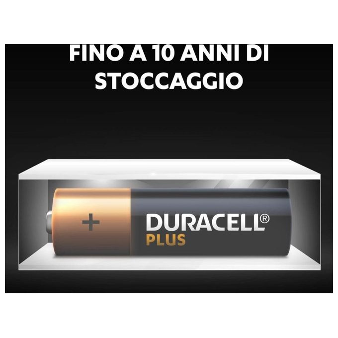 Duracell Plus 100 AA CP16 Blister 16 Pz per esigenze di energia affidabile e duratura in dispositivi di uso quotidiano