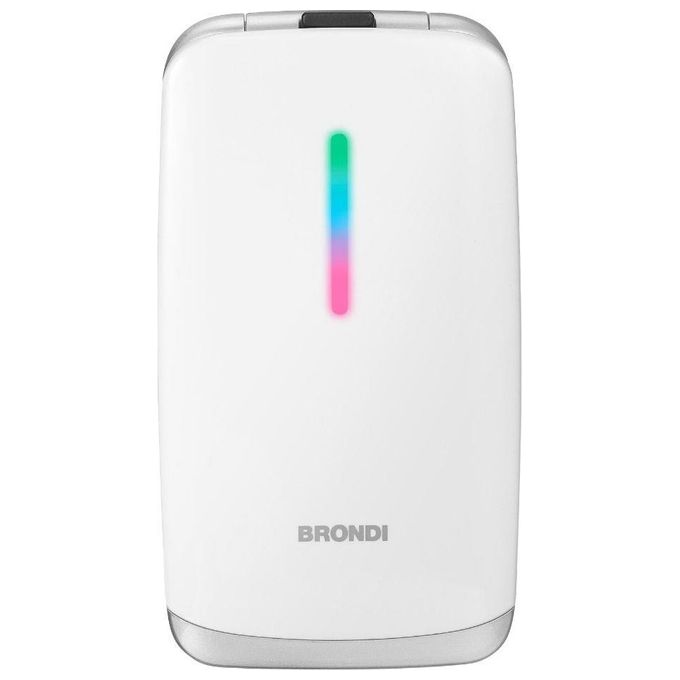 Brondi Contender Telefono Cellulare GSM Dual Sim con Tasti Grandi Bianco