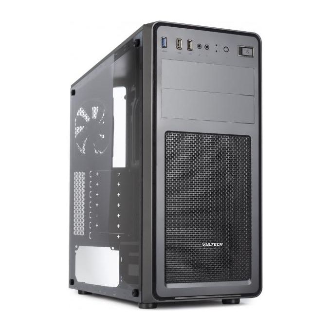 Vultech VCO-A2699T Case Atx 1xusb 3.0 + 2xusb 2.0 Pannello Laterale in Vetro Temperato