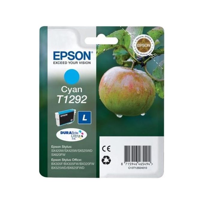 Epson cartuccia ciano T1292 alta resa serie mela per stylus office bx305f