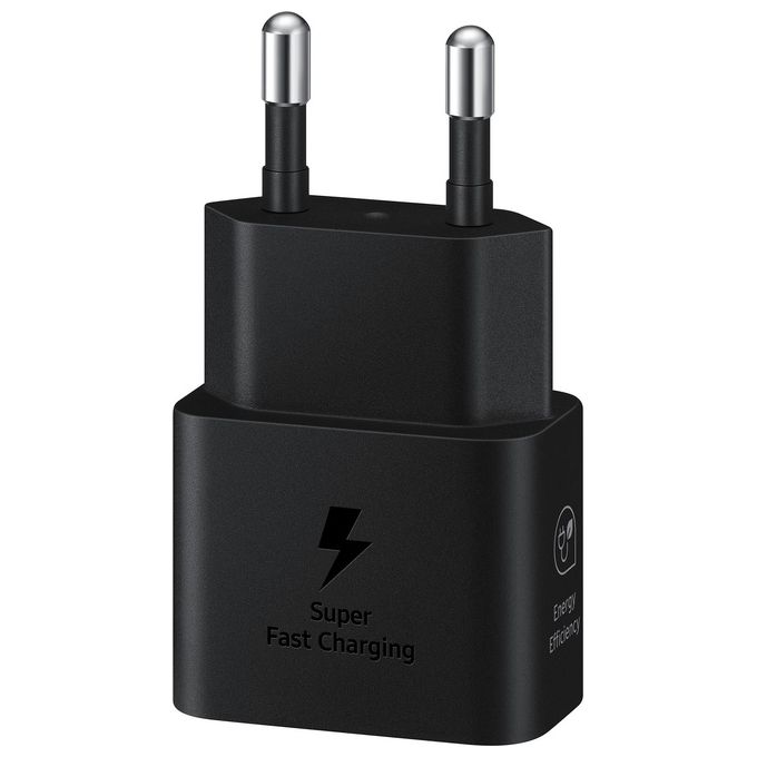 Samsung Caricabatterie Super Fast Charging 25W con Cavo da Usb Type-c a Usb Type-c Nero