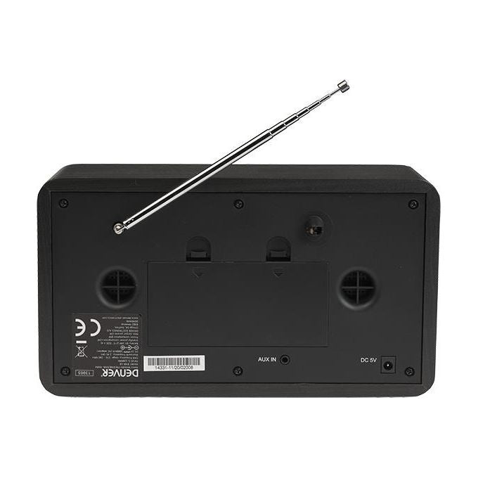 Denver DAB-18 Radio Portatile Analogica e Digitale Grigio Scuro