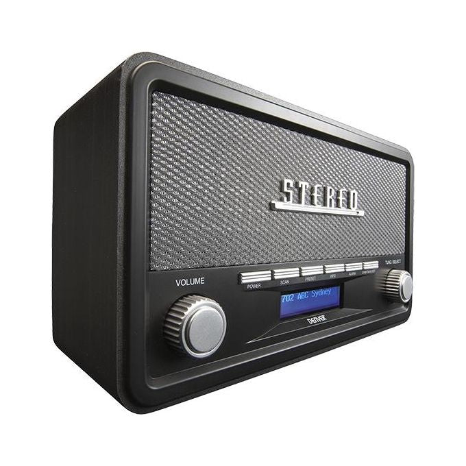 Denver DAB-18 Radio Portatile Analogica e Digitale Grigio Scuro