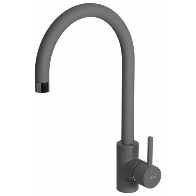 Elleci MKKCLO99 CLOUD Miscelatore monocomando con canna girevole 360° Keratek Plus Dark Grey 99