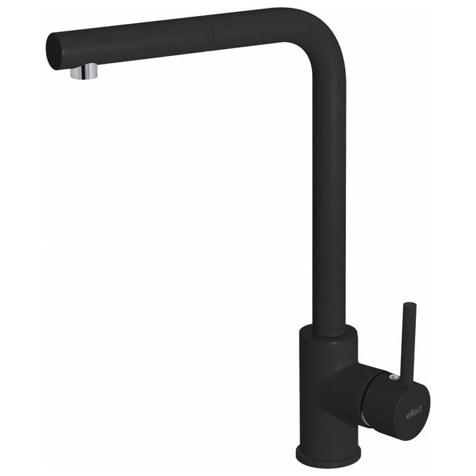 Elleci MKKTRP86 Trail Plus Miscelatore monocomando con canna girevole e doccetta estraibile Black Nero Assoluto