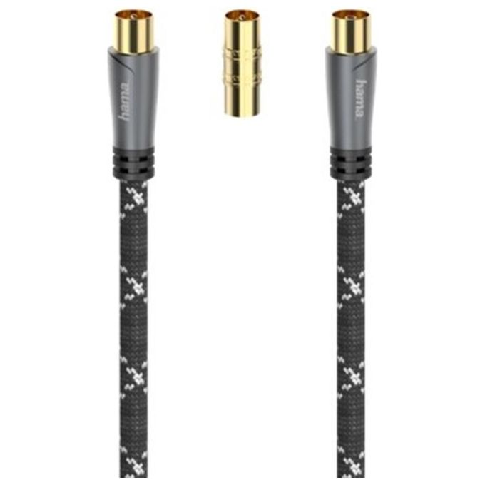 Hama Cavo Antenna Alta Qualita' per TV e Audio Video Ottimizzato per una Connessione Stabile e Affidabile