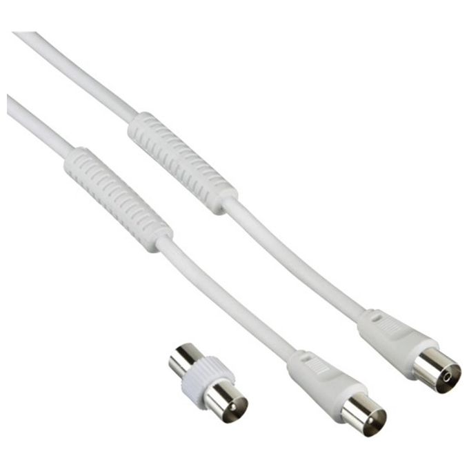 Hama Cavo Antenna con Adattatore 85dB 5mt Bianco
