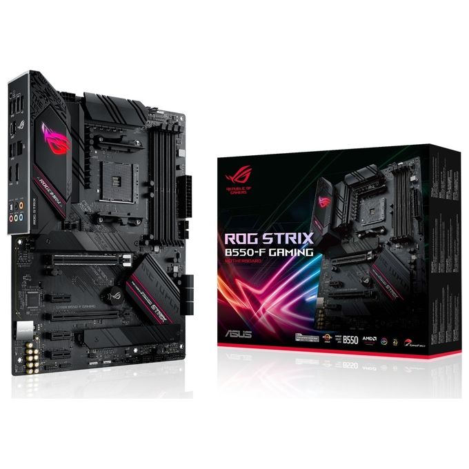 ASUS SCHEDA MADRE GAMING AMD B550 ATX CON PCIE 4.0, STADI DI ALIMENTAZIONE IN TEAM, ETHERNET INTEL 2.5GB, 2xM.2 CON DISSIPATORI DI CALORE, SATA 6 GBPS, USB 3.2 GEN 2 E ILLUMINAZIONE RGB AURA SYNC