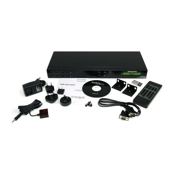 StarTech Sdoppiatore switch video matrice HDMI 4x4 con audio e RS-232