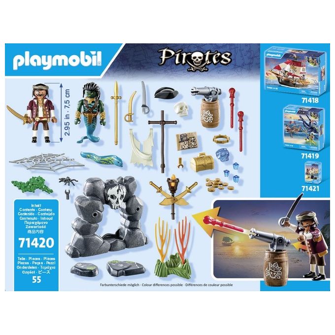 Playmobil Pirates Nascondiglio del Tesoro Pirata