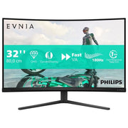 Philips Evnia 3000 32M2C3500L Monitor Gaming Curvo 32'' QHD 180Hz 05ms FreeSync Premium HDR10 grigio scuro
