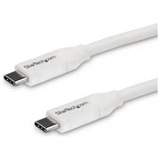 Startech Cavo Usb-C a Usb-C 5a Pd Bianco 4mt Conforme Usb-if