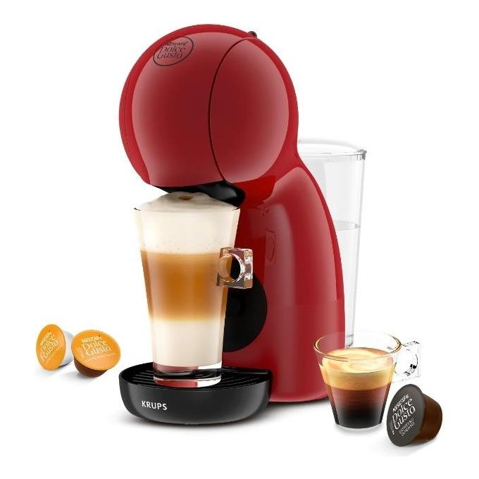 KRUPS Macchina da Caffe' Nescafé Dolce Gusto Piccolo XS KP1A35AS di colore Rosso per un Caffe' Ricco e Aromatico