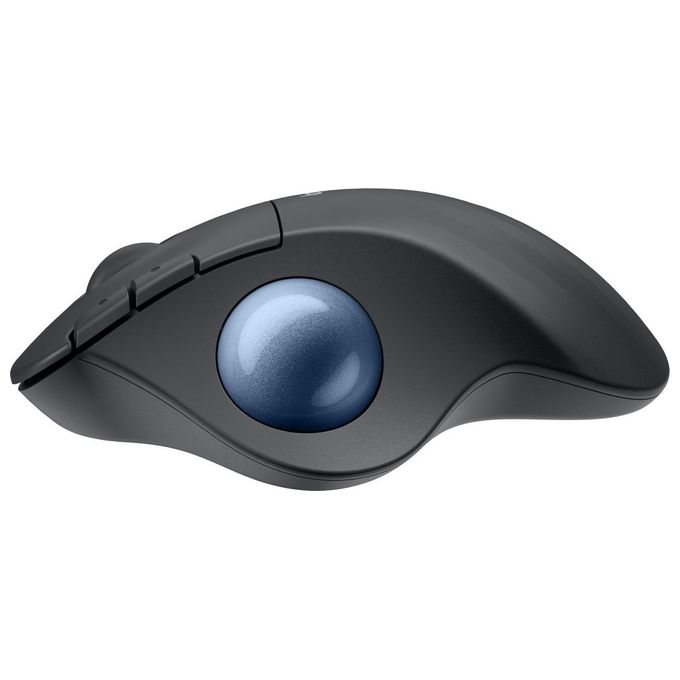 Logitech ERGO M575S mouse trackball wireless mouse ergonomico wireless con Bluetooth e dongle crittografato controllo comodo con il pollice tracciamento preciso e fluido per PC-Mac - Grafite