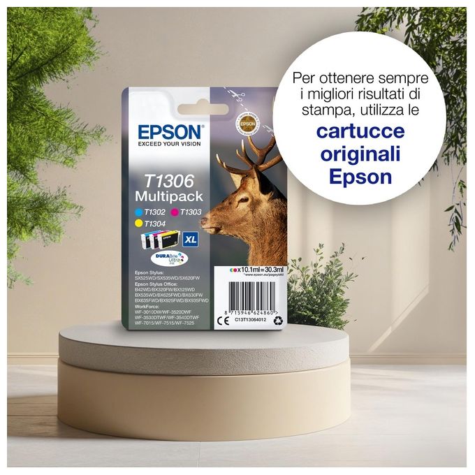 Epson Cartuccia ciano Cervo Tg.xl T1302