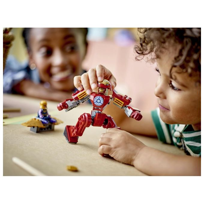LEGO Marvel 76263 Iron Man Hulkbuster vs. Thanos, Gioco per Bambini 4+ Anni, Action Figure con Aereo Giocattolo e 2 Minifigure
