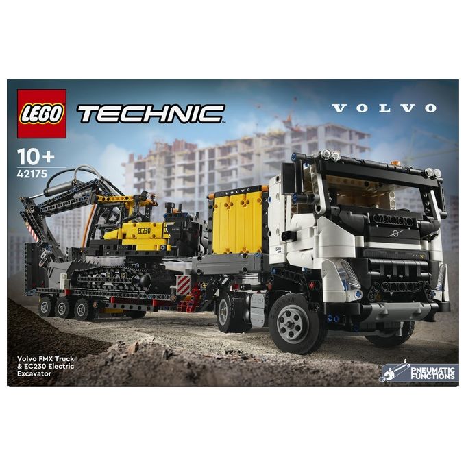 Lego Technic Autocarro Volvo FMX Ed Escavatore Elettrico EC230
