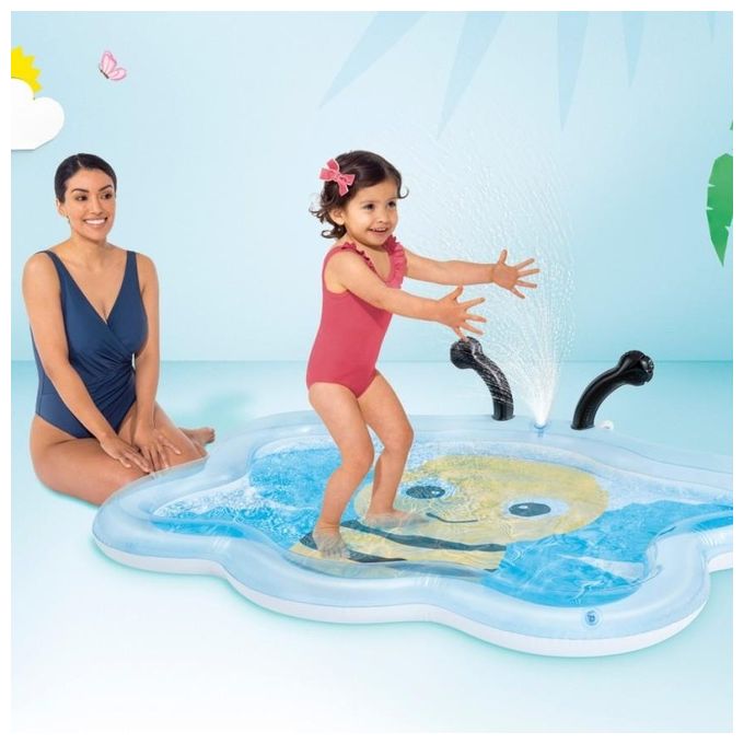 Intex Piscina Baby Pool Ape Colore Azzurro Giallo Nero 58434NP
