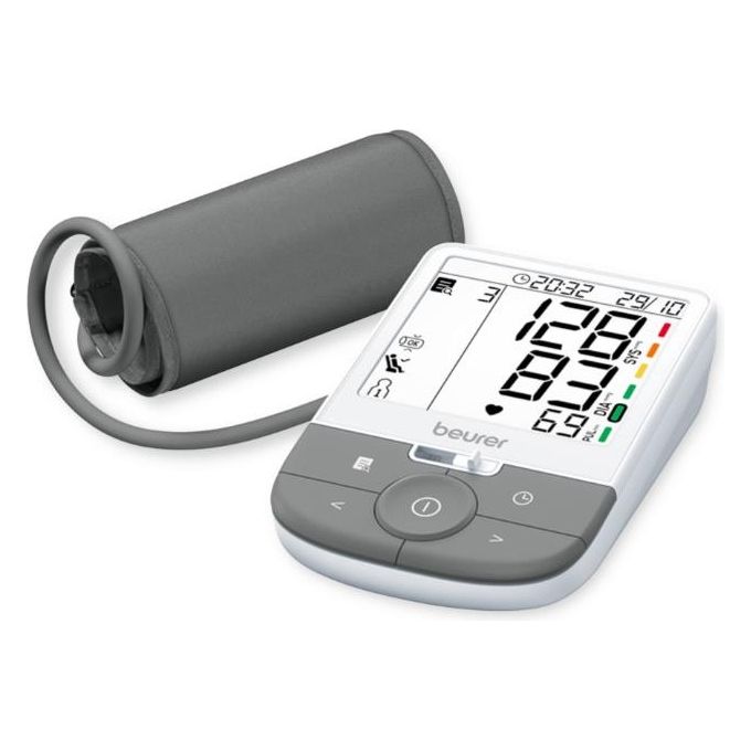 Beurer BM 53 Misuratore di pressione da braccio metodo oscillometrico rilevamento avanzato aritmie e fibrillazione atriale (AFib) connessione Bluetooth