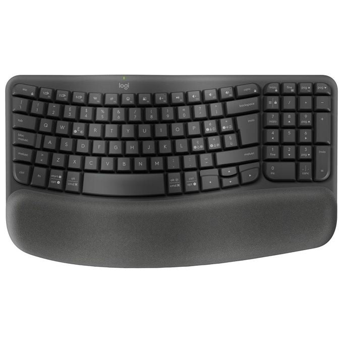 Logitech Wave Keys Tastiera RF senza Fili  Bluetooth QWERTY Italiano Grafite