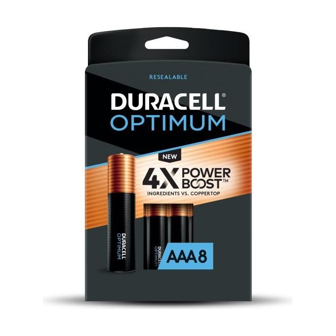 Duracell Confezione 8 Optimum Ministilo AAA
