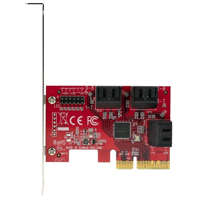 StarTech.com Scheda Pcie 3.0 a Sata 6 Porte Controller Pcie Sata con Asm1166