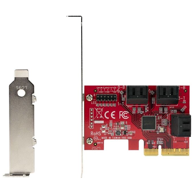 StarTech.com Scheda Pcie 3.0 a Sata 6 Porte Controller Pcie Sata con Asm1166