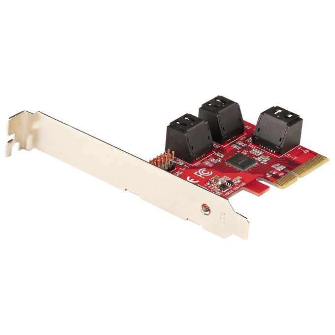 StarTech.com Scheda Pcie 3.0 a Sata 6 Porte Controller Pcie Sata con Asm1166