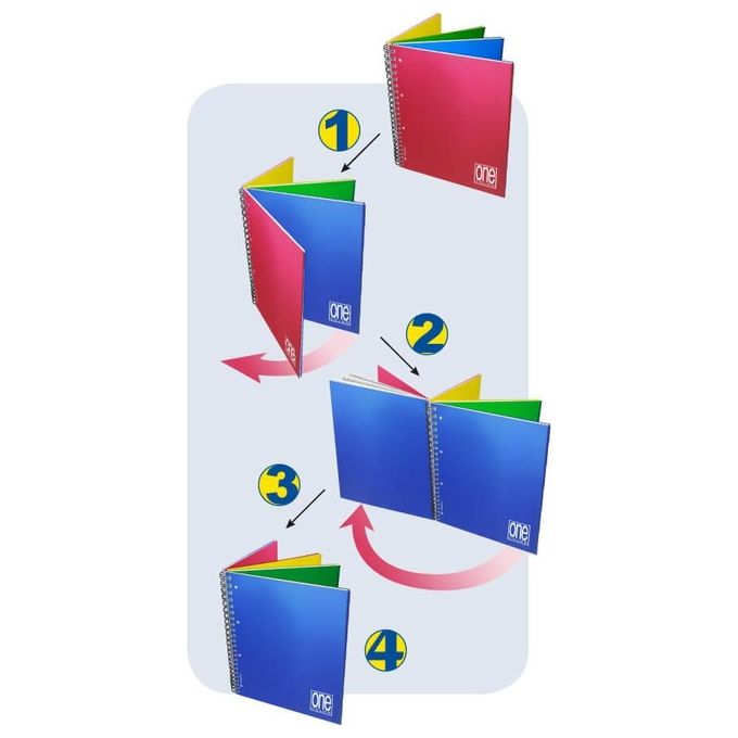 Blasetti Confezione 3 Quaderni a Spirale 4 Copertine 5m+1r