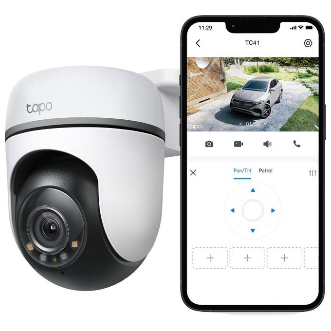 Tp-Link Tapo Tc41 Telecamera di Sorveglianza Cupola Telecamera di Sicurezza IP Interno e Esterno 2304x1296 Pixel Soffitto-Muro