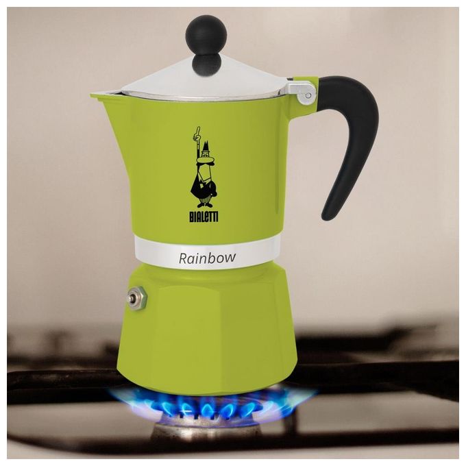 Bialetti Rainbow Caffettiera Moka 1 Tazza verde
