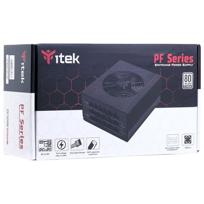 ITek Alimentatore PF1200 EVO Alimentatore per Computer 1200W 24-pin ATX ATX Nero