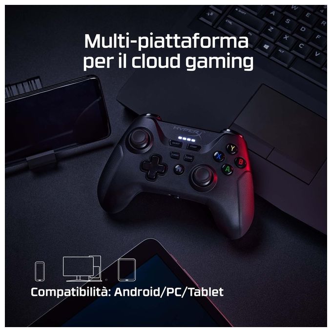 Hyperx Clutch - Wireless Gaming Controller Nero Mobile-Pc