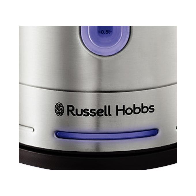 Russell Hobbs Quiet Kettle – Bollitore elettrico 1.7 L, Potenza 2400 W, Corpo in acciaio inox, Tecnologia silenziosa Quiet Boil, Sistema di sicurezza autospegnimento, Colore Acciaio