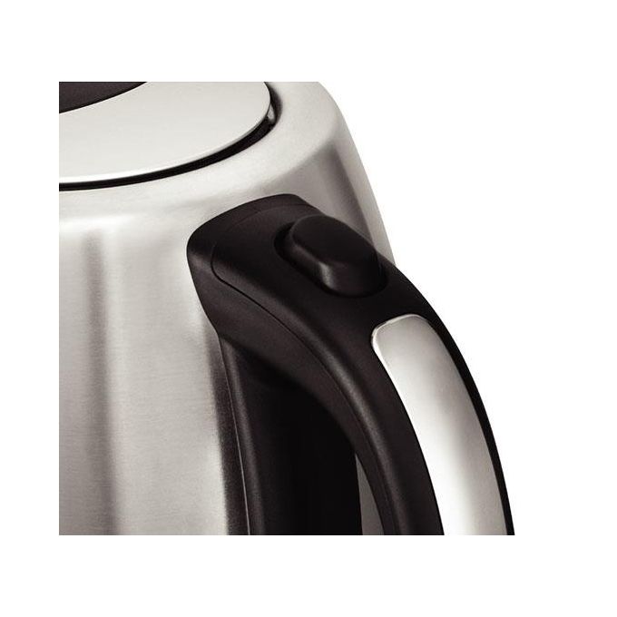 Russell Hobbs Quiet Kettle – Bollitore elettrico 1.7 L, Potenza 2400 W, Corpo in acciaio inox, Tecnologia silenziosa Quiet Boil, Sistema di sicurezza autospegnimento, Colore Acciaio