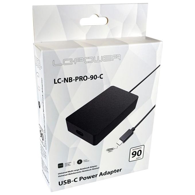 LC Power LC-NB-PRO-90-C Alimentatore Notebook Usb-C 90W