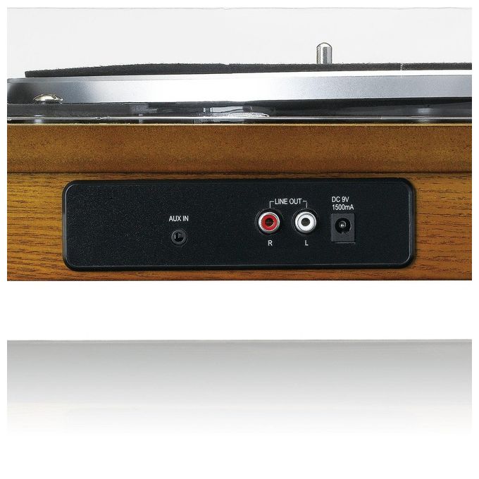Lenco LS-55WA Giradischi con Altoparlanti Integrati Noce