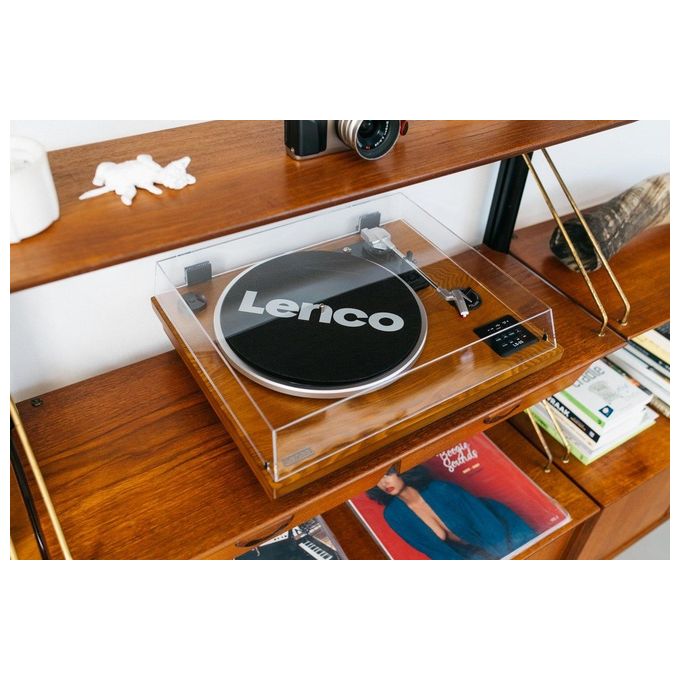 Lenco LS-55WA Giradischi con Altoparlanti Integrati Noce