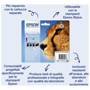 Epson C13T07154022 T0715 Multipack Cartucce Originali DURABrite Ultra Inkjet Nero Ciano Magenta Giallo 7,4ml 5,5ml