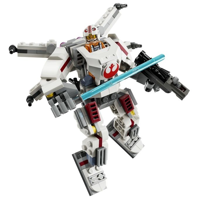LEGO Star Wars Mech X-Wing di Luke Skywalker Veicolo Robot Giocattolo Simile all'Astronave Set di Giochi d'Avventura per Bambini e Bambine da 6 Anni in su Piccolo Regalo da Collezione 75390