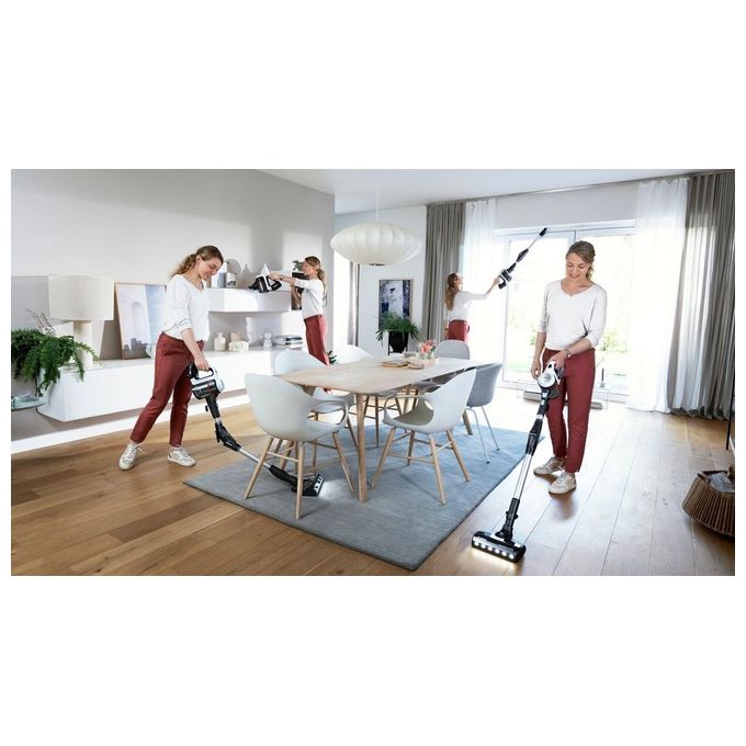 Bosch Unlimited 7 Scopa Elettrica Batteria Secco Senza Sacchetto Nero-Argento-Bianco